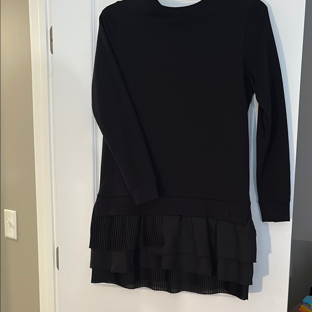 French Connection Black Long Sleeve Dress